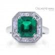 3.25ct Muzo Green Emerald Frame Ring-1