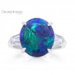 4.24ct Black Opal Ring-1