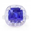 9.31ct Royal Blue Sapphire Frame Ring-1