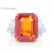13.53ct Orange Sapphire Ring-1