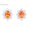 Mandarin Garnet Entourage Earrings-1