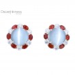 Cat's-Eye Moonstone Earrings-1