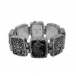 Sterling Silver Oxidized Large Raven Bracelet 8-1