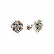 Sterling Silver Cushion Celtic Cross Cufflinks