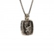 Sterling Silver Oxidized Large Stag Pendant-1