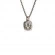 Sterling Silver Oxidized Small Thistle Pendant-1