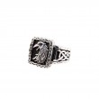 Sterling Silver Black Cubic Zirconia Raven Ring