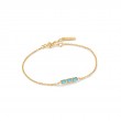 GOLD TURQUOISE BAR BRACELET-1