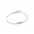 SILVER TURQUOISE BAR BRACELET-1
