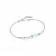SILVER TURQUOISE LINK BRACELET-1