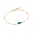 MALACHITE EMBLEM CHAIN BRACELET