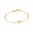 Gold Spike Chain Bracelet