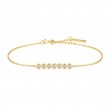 Gold Bezel Set Bracelet-1