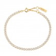 Gold Row Bezel Set Bracelet-1