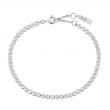 Silver Row Bezel Set Bracelet-1