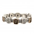Sterling Silver Oxidized Bronze Lion Rampant Bracelet-1