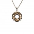 Sterling Silver Bronze Claddagh Pendant-1