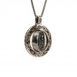 Sterling Silver Oxidized Bronze Reversible Spinner Pendant-9