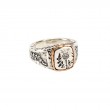 Sterling Silver Oxidized Bronze Thistle Ring-1