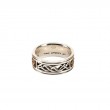 Sterling Silver Oxidized Bronze Viking Rune Ring