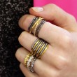 Lika Behar Dylan Sterling Silver Stackable Diamond Band Ring-3
