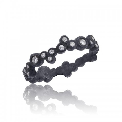 Lika Behar Dylan Oxidized Sterling Silver Stackable Band