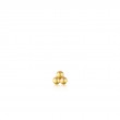 GOLD TRIPLE BALL BARBELL SINGLE EARRING-1