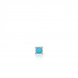 GOLD TURQUOISE CABOCHON BARBELL SINGLE EARRING-1