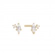 SPARKLE EMBLEM STUD EARRINGS-1