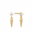 SPARKLE SPIKE STUD EARRINGS