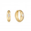 SPARKLE DOME HOOP EARRINGS-1