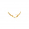 Gold Arrow Climber Stud Earrings-1