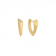 Gold Arrow Huggie Hoop Earrings