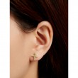 Gold Cross Stud Earrings-3