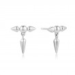 Silver Point Stud Earrings