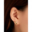Gold Statement Spike Stud Earrings-3