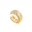 Gold Wide Sparkle Ear Cuff-1