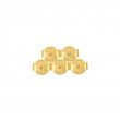 GOLD REPLACEMENT BUTTERFLY BACK  X 5-1