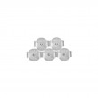 SILVER  REPLACEMENT BUTTERFLY BACK  X 5-1