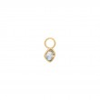 Gold Labradorite Earring Charm