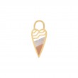 Gold Heart Earring Charm