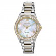 Citizen Dress/Classic Eco Women's Watch, Stainless Steel White Dial