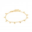 GOLD STAR MOTHER OF PEARL DROP ANKLET