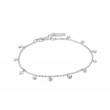 SILVER STAR MOTHER OF PEARL DROP ANKLET-1