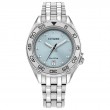 Citizen Sport Luxury Women's Watch, Stainless Steel Light Blue Dial