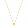 Gold Padlock Necklace-1