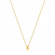 Gold Padlock Necklace