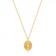 GOLD SCATTERED STARS KYOTO OPAL DISC NECKLACE-1