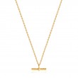 GOLD ROPE T-BAR NECKLACE-1
