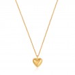 GOLD ROPE HEART PENDANT NECKLACE-1